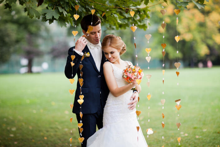 свадьба осенью фото