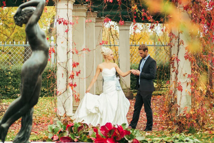 цвета для свадьбы осенью