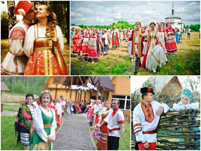 свадебные обычаи и традиции в России фото